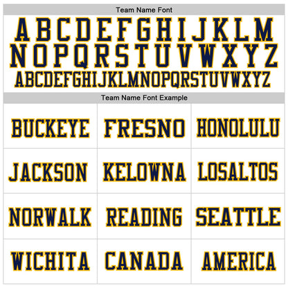 Custom White Navy-Gold Mesh Authentic Throwback Football Jersey - Sky-Custom