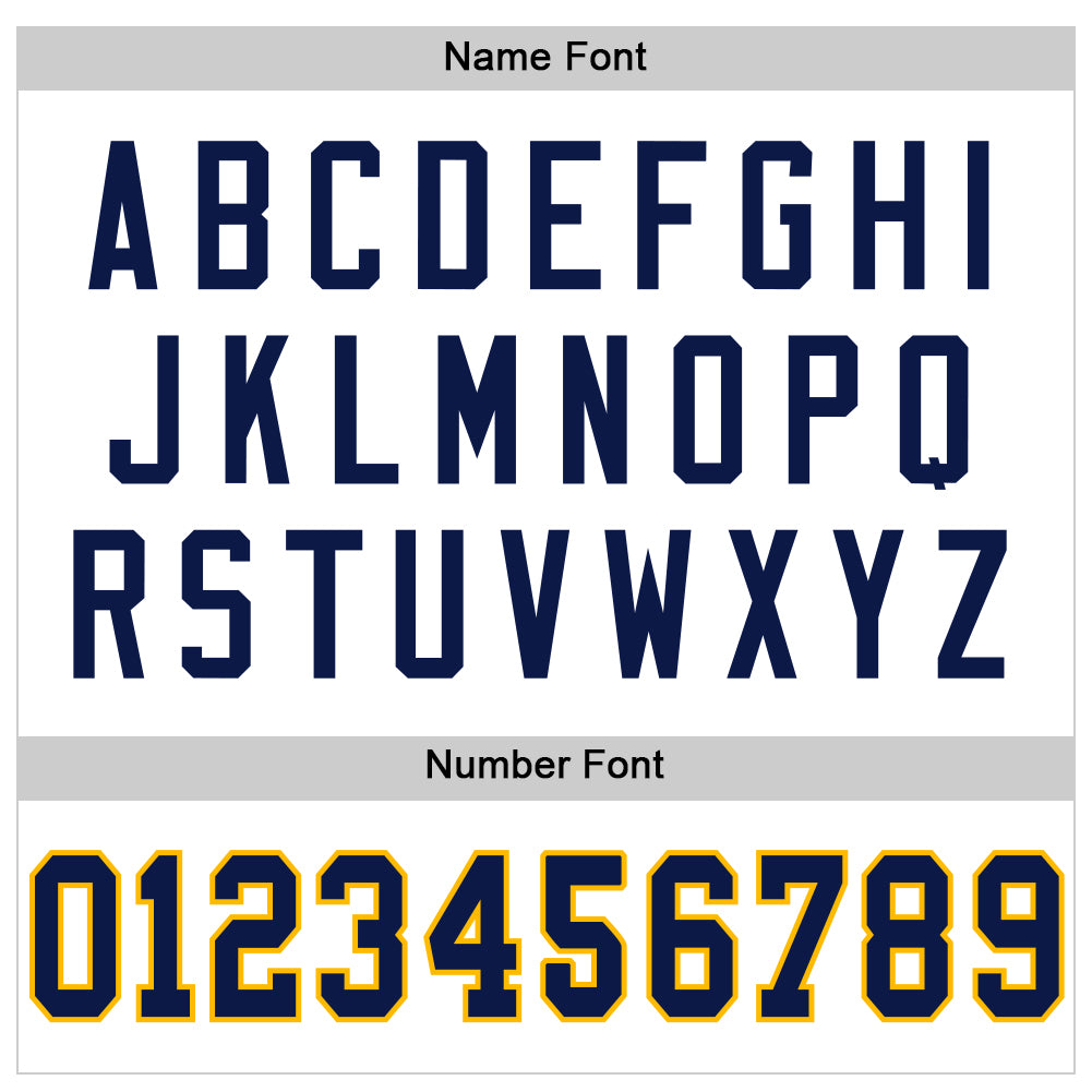 Custom White Navy-Gold Mesh Authentic Throwback Football Jersey - Sky-Custom