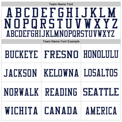 Custom White Navy Gold-Orange Mesh Authentic Throwback Football Jersey - Sky-Custom