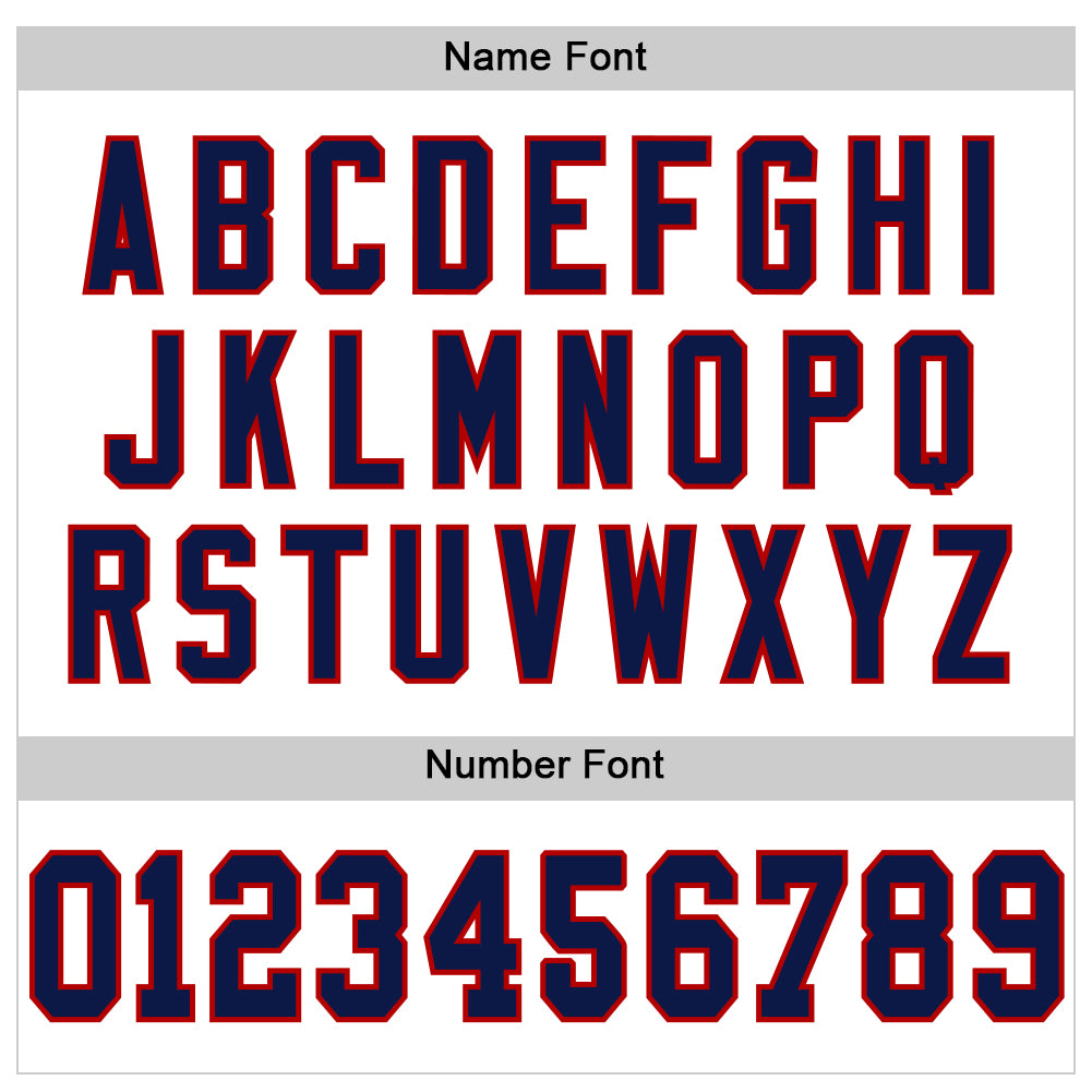 Custom White Navy-Red Mesh Authentic Throwback Football Jersey - Sky-Custom