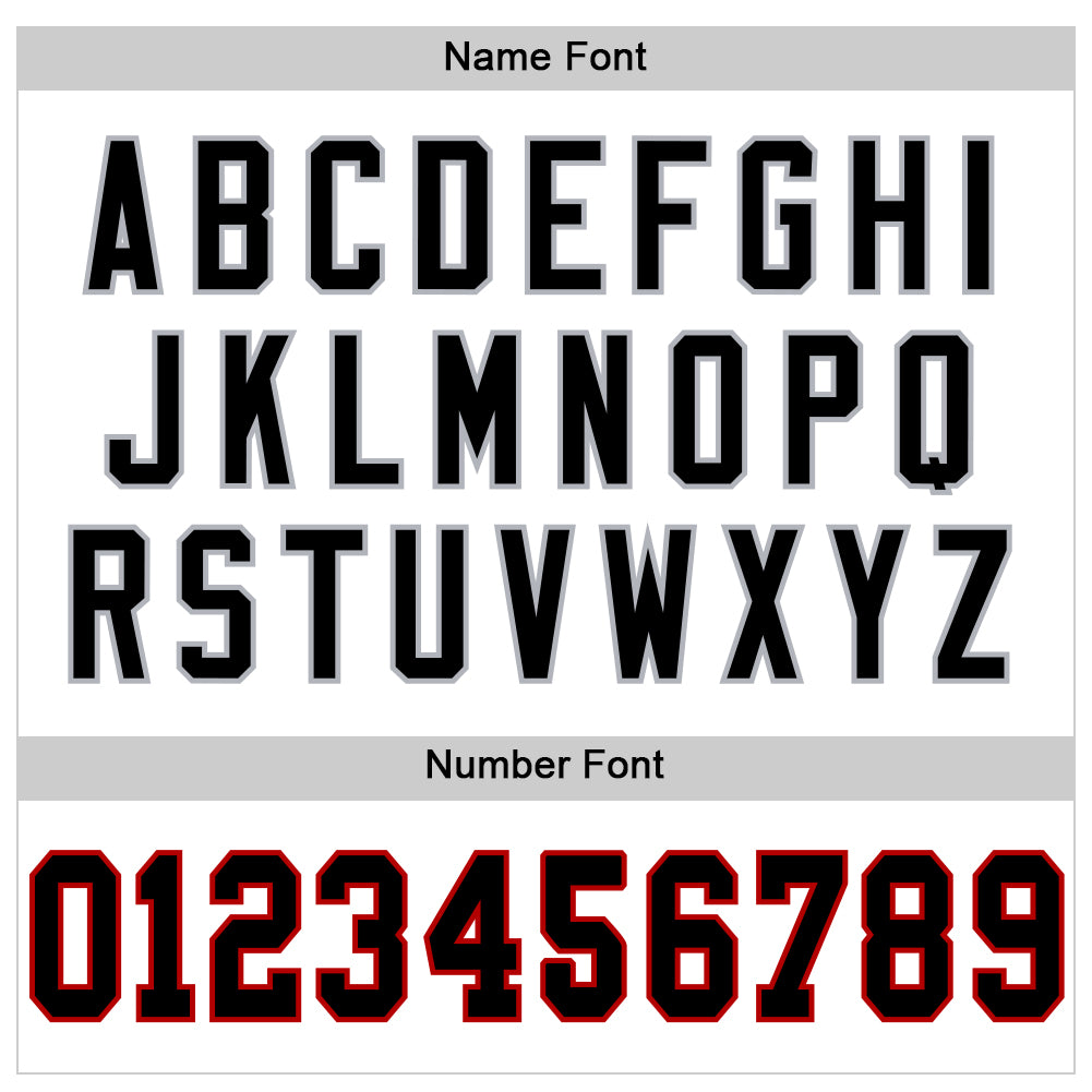 Custom White Black Red-Gray Mesh Authentic Throwback Football Jersey - Sky-Custom