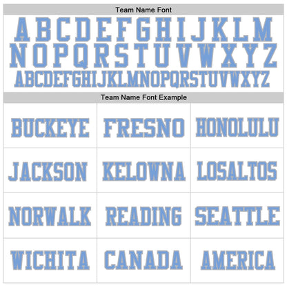 Custom White Light Blue-Gray Mesh Authentic Throwback Football Jersey - Sky-Custom