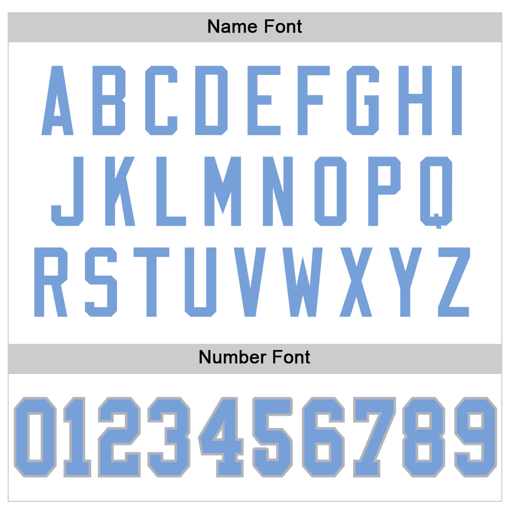 Custom White Light Blue-Gray Mesh Authentic Throwback Football Jersey - Sky-Custom