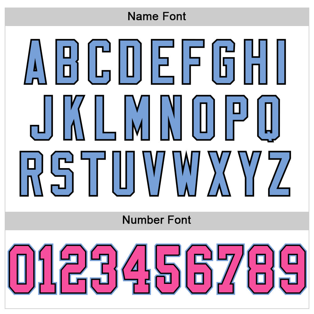 Custom White Pink Black-Light Blue Mesh Authentic Throwback Football Jersey - Sky-Custom