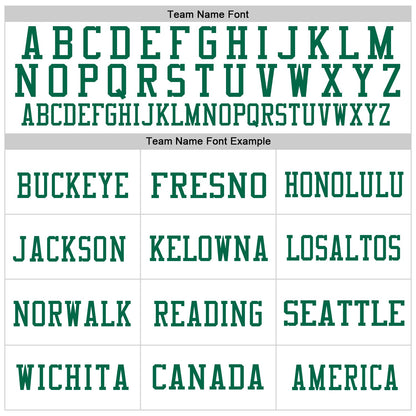 Custom White Kelly Green Mesh Authentic Throwback Football Jersey - Sky-Custom