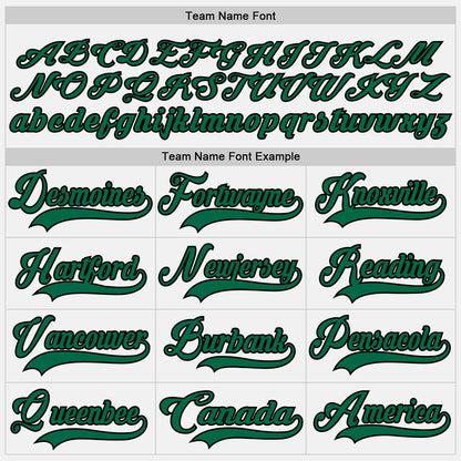 Custom White Kelly Green-Black Hockey Lace Neck Jersey - Sky-Custom