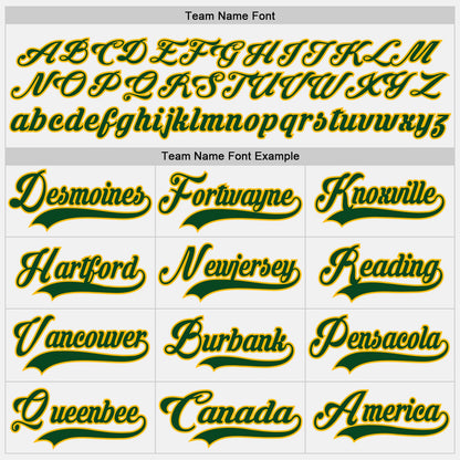 Custom White Green-Gold Hockey Lace Neck Jersey - Sky-Custom
