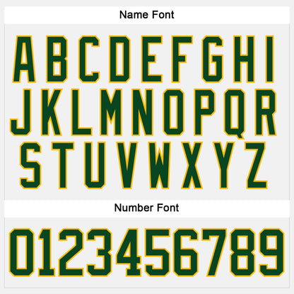 Custom White Green-Gold Hockey Lace Neck Jersey - Sky-Custom