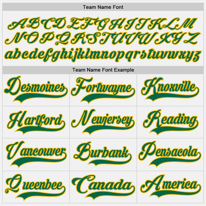 Custom White Kelly Green-Gold Hockey Lace Neck Jersey - Sky-Custom