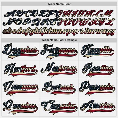 Custom White Vintage USA Flag Black-Maroon Hockey Lace Neck Jersey - Sky-Custom