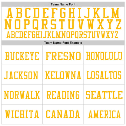 Custom White Gold-Light Blue Mesh Authentic Throwback Football Jersey - Sky-Custom