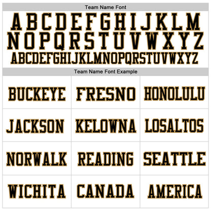 Custom White Black-Old Gold Mesh Authentic Throwback Football Jersey - Sky-Custom