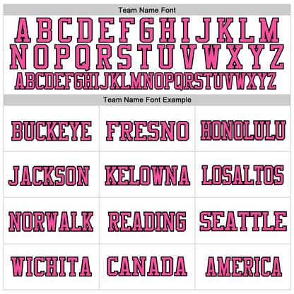 Custom White Teal Black-Pink Mesh Authentic Throwback Football Jersey - Sky-Custom