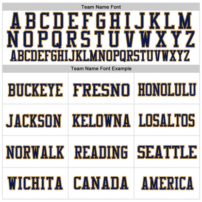 Custom White Navy-Old Gold Mesh Authentic Throwback Football Jersey - Sky-Custom