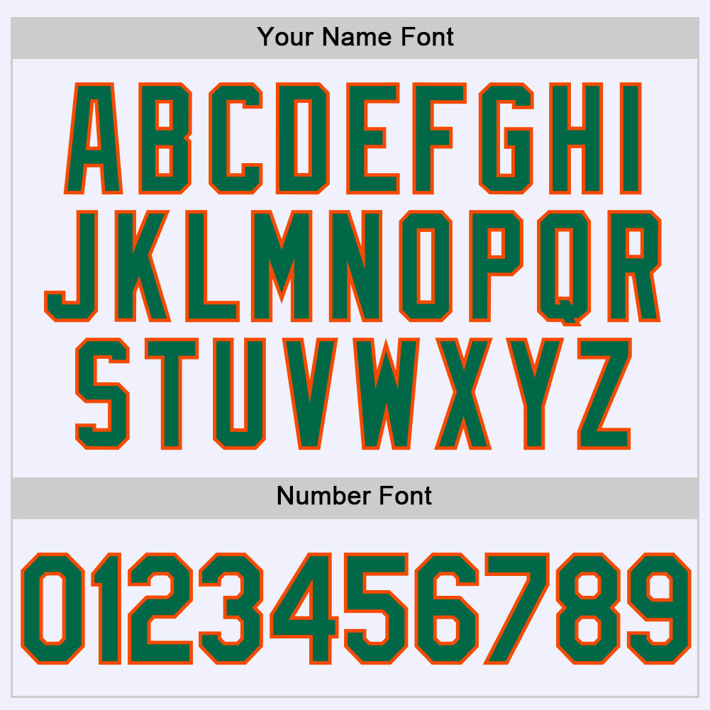 Custom White Kelly Green-Orange Authentic Throwback Baseball Jersey - Sky-Custom