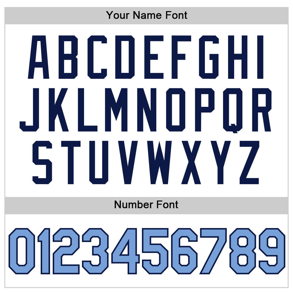 Custom White Light Blue-Navy Authentic Throwback Baseball Jersey - Sky-Custom