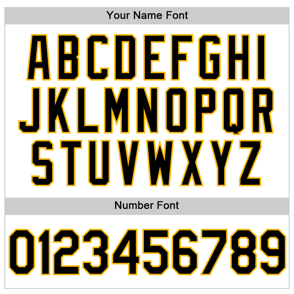 Custom White Black-Gold Authentic Throwback Baseball Jersey - Sky-Custom