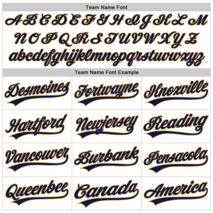 Custom White Navy-Old Gold Authentic Throwback Baseball Jersey - Sky-Custom