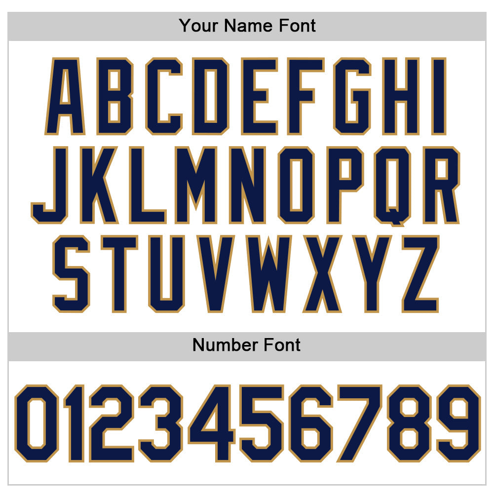 Custom White Navy-Old Gold Authentic Throwback Baseball Jersey - Sky-Custom
