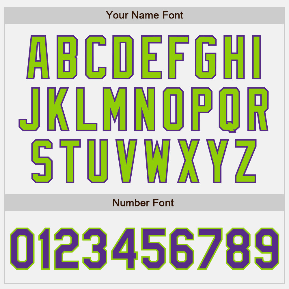Custom White Purple-Neon Green Authentic Baseball Jersey - Sky-Custom