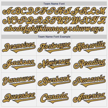 Custom White Black Pinstripe Old Gold Authentic Baseball Jersey - Sky-Custom