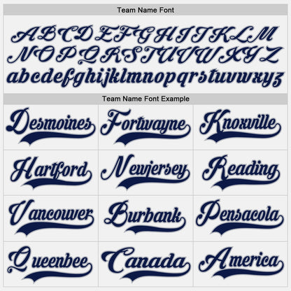 Custom White Blue Navy-Gray Hockey Jersey - Sky-Custom