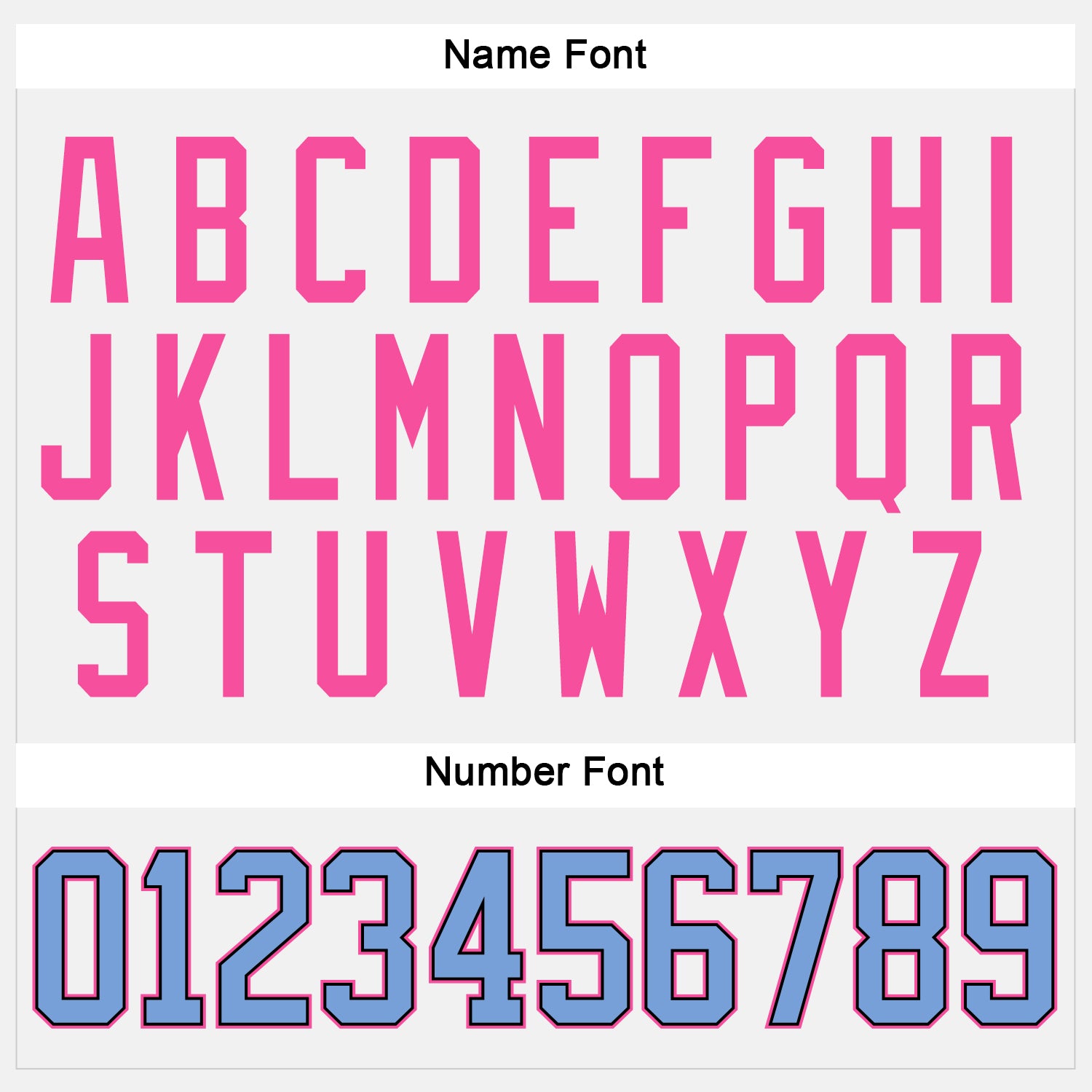 Custom White Light Blue Black-Pink Hockey Jersey - Sky-Custom