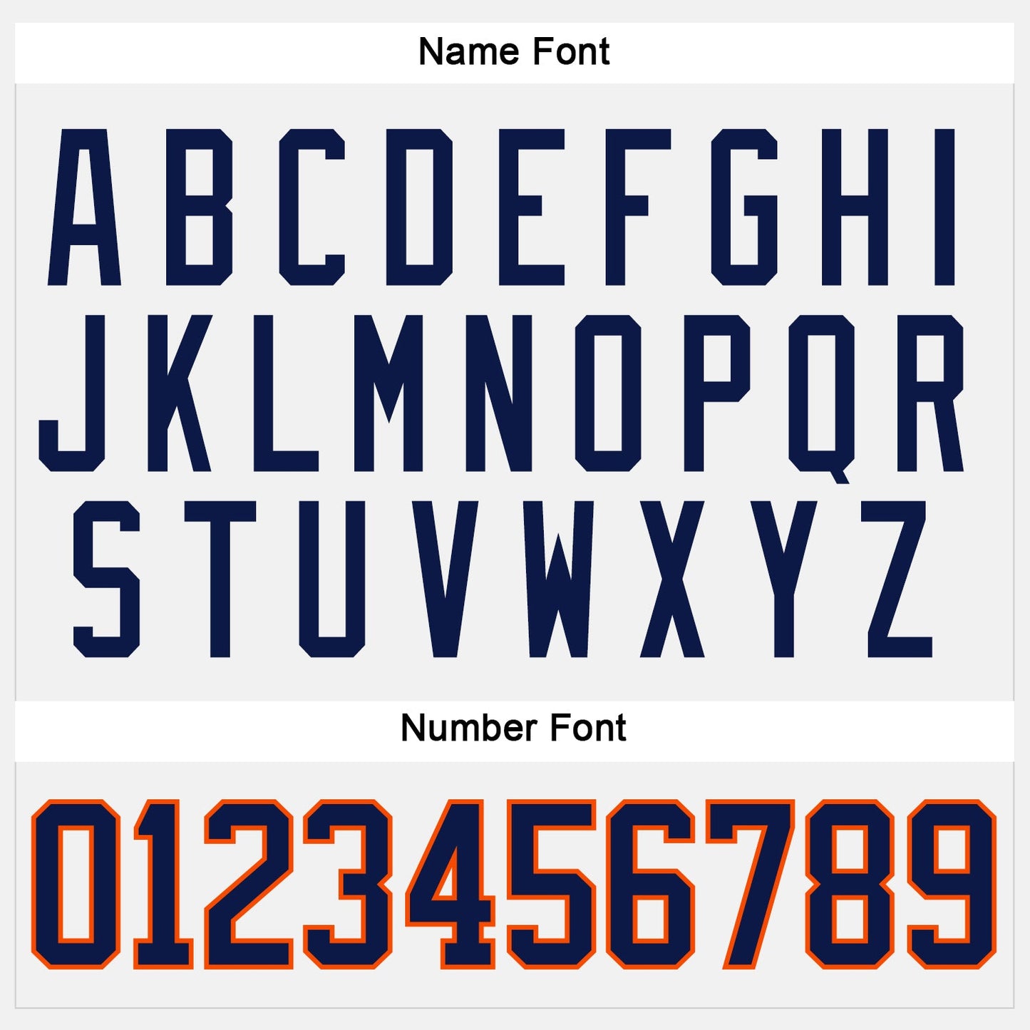 Custom White Navy-Orange Hockey Jersey - Sky-Custom