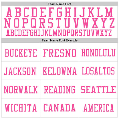 Custom White Light Blue-Pink Mesh Authentic Football Jersey - Sky-Custom