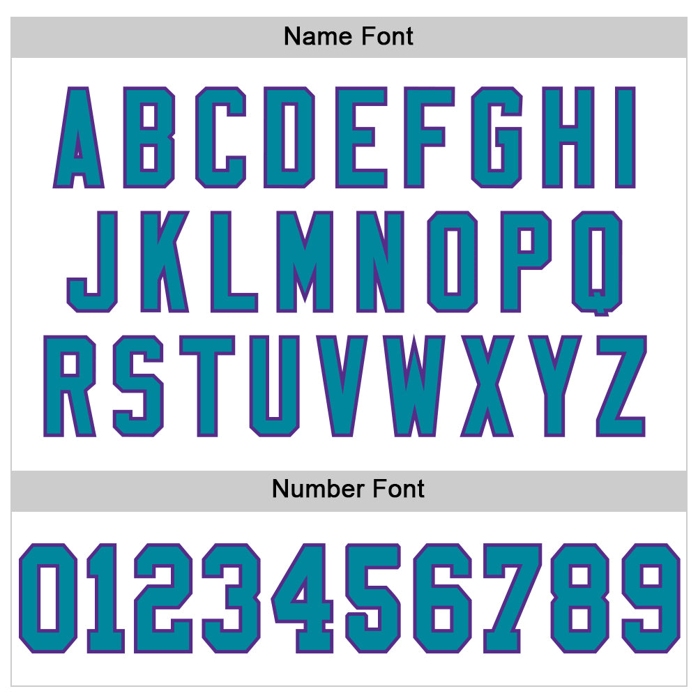 Custom White Teal-Purple Mesh Authentic Football Jersey - Sky-Custom