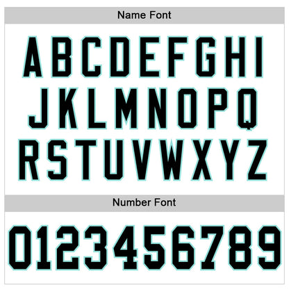 Custom White Black-Ice Blue Mesh Authentic Football Jersey - Sky-Custom