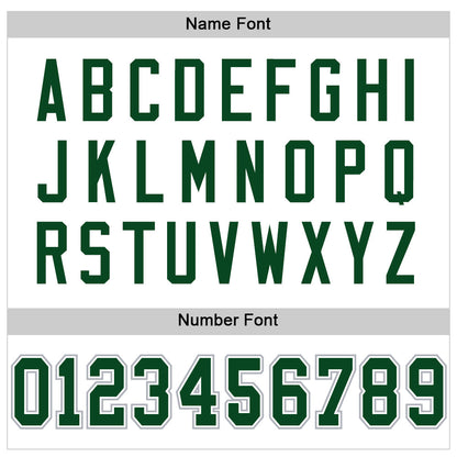 Custom White Green-Gray Mesh Authentic Football Jersey - Sky-Custom