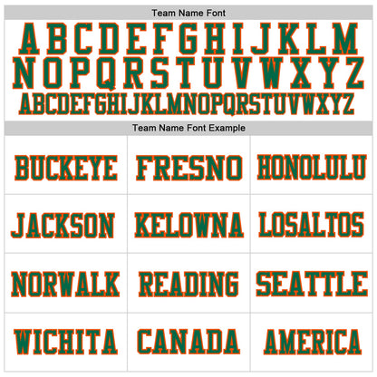 Custom White Kelly Green-Orange Mesh Authentic Football Jersey - Sky-Custom