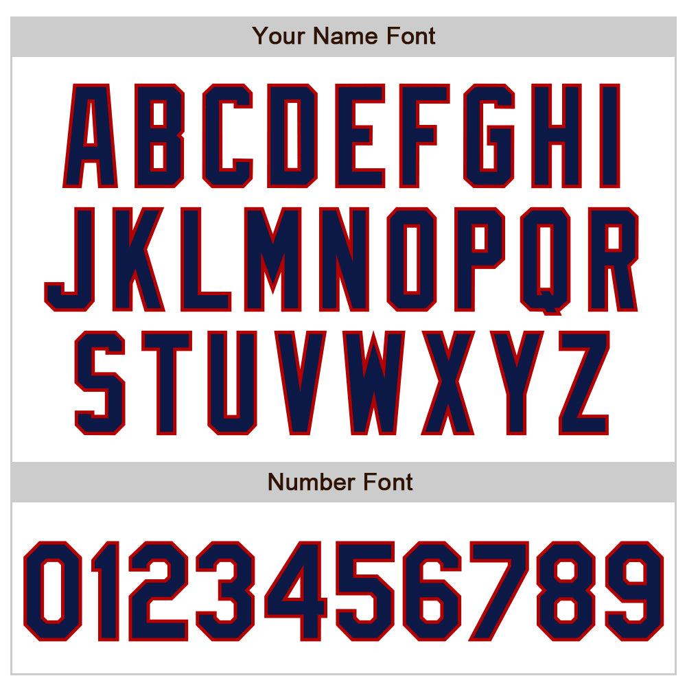 Custom White Navy-Red Authentic Baseball Jersey - Sky-Custom