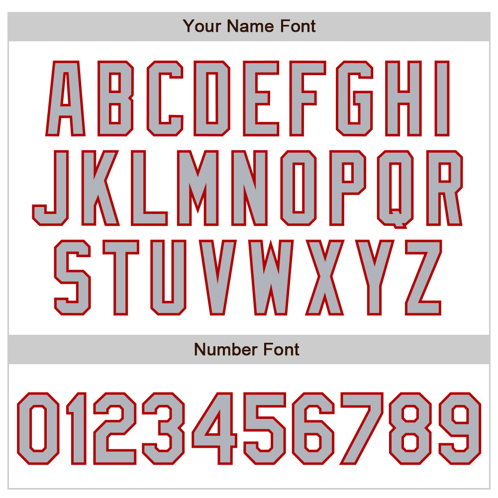 Custom White Gray-Red Authentic Baseball Jersey - Sky-Custom