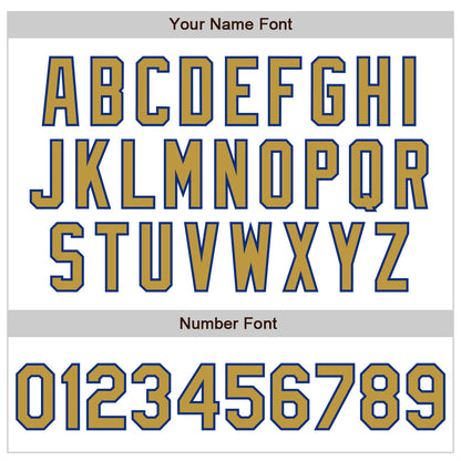 Custom White Old Gold-Royal Authentic Baseball Jersey - Sky-Custom