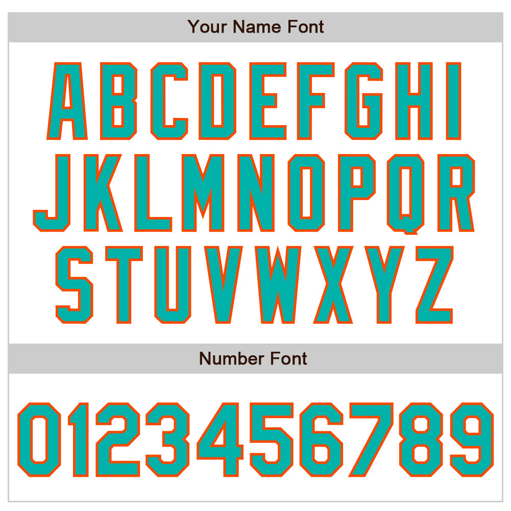 Custom White Aqua-Orange Authentic Baseball Jersey - Sky-Custom