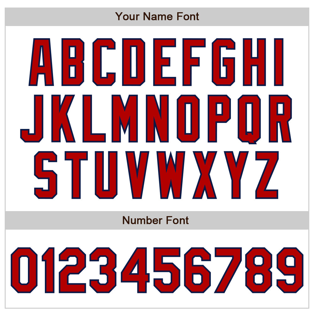 Custom White Red-Navy Authentic Baseball Jersey - Sky-Custom