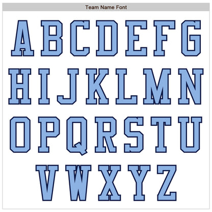 Custom White Light Blue-Navy Authentic Baseball Jersey - Sky-Custom