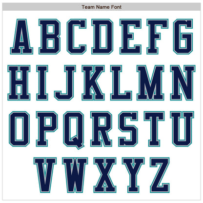 Custom White Navy Gray-Teal Authentic Baseball Jersey - Sky-Custom