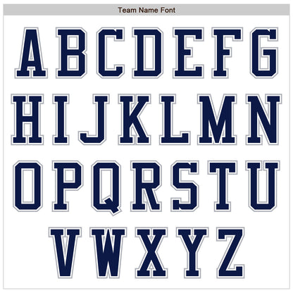 Custom White Navy-Gray Authentic Baseball Jersey - Sky-Custom