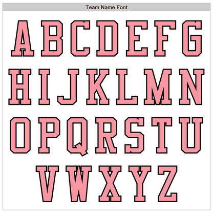 Custom White Medium Pink-Black Authentic Baseball Jersey - Sky-Custom