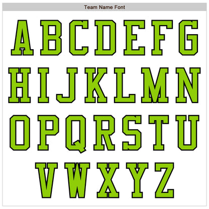 Custom White Neon Green-Black Authentic Baseball Jersey - Sky-Custom