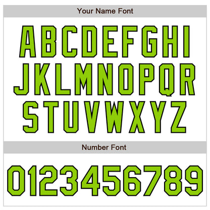 Custom White Neon Green-Black Authentic Baseball Jersey - Sky-Custom