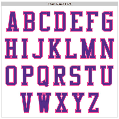 Custom White Purple-Pink Authentic Baseball Jersey - Sky-Custom