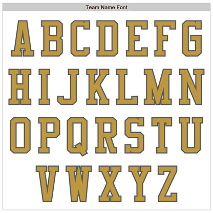 Custom White Steel Gray-Old Gold Authentic Baseball Jersey - Sky-Custom