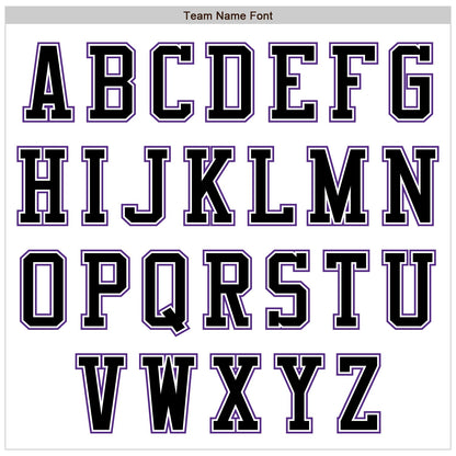Custom White Black-Purple Authentic Baseball Jersey - Sky-Custom