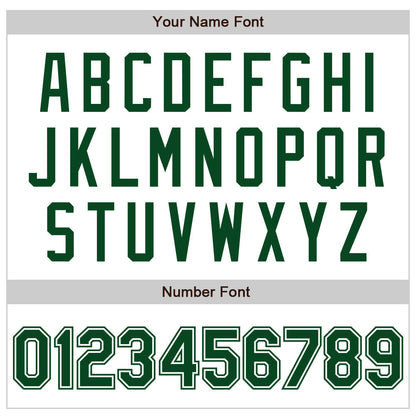 Custom White Green Authentic Baseball Jersey - Sky-Custom