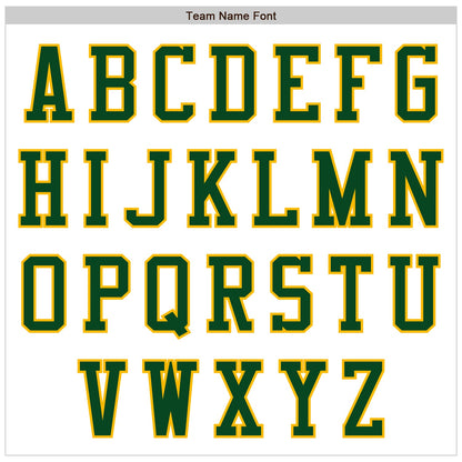 Custom White Green-Gold Authentic Baseball Jersey - Sky-Custom