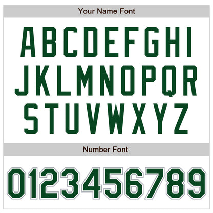 Custom White Green-Gray Authentic Baseball Jersey - Sky-Custom